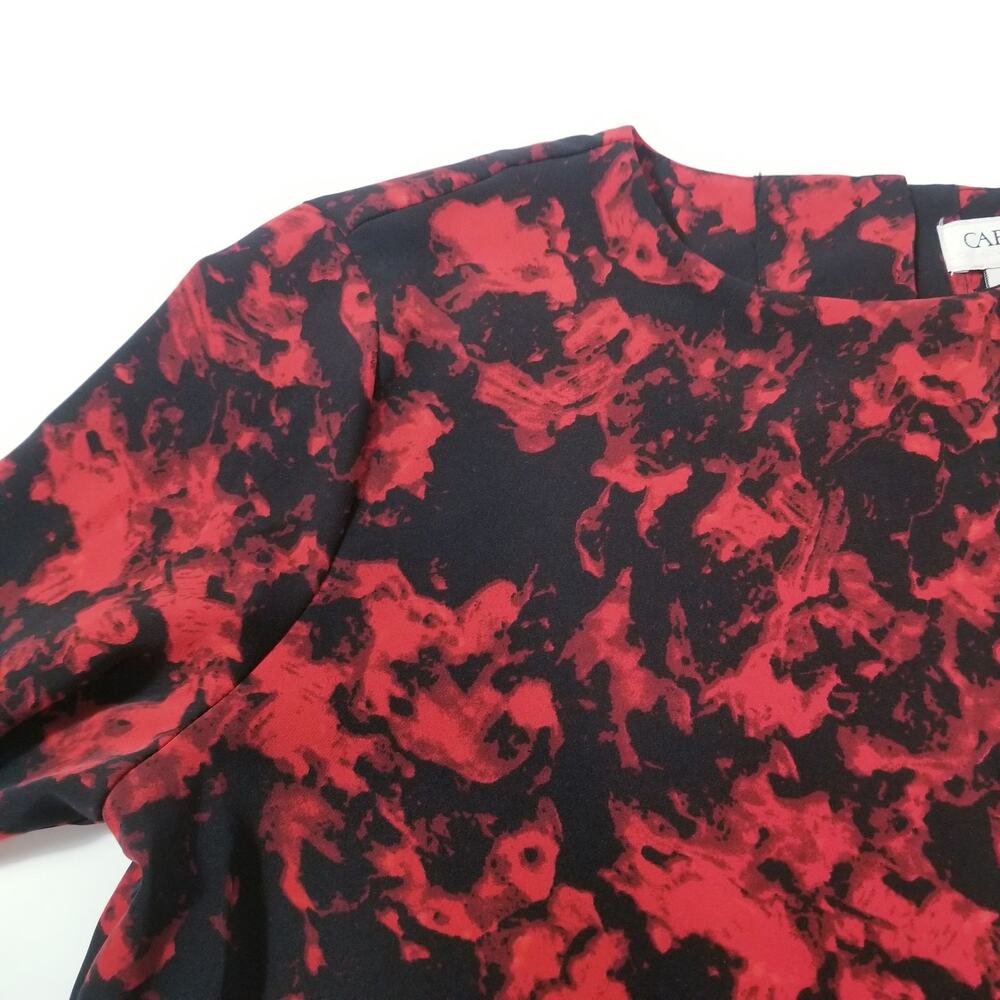 CARMEN Carmen Marc Valvo Valentines Blouse Bell Sleeves - Picture 4 of 11